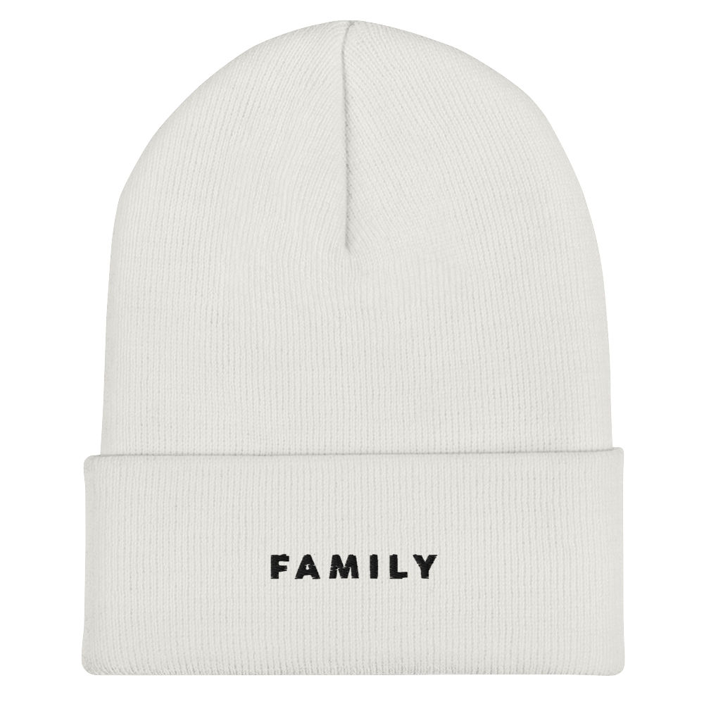 FAMILY White Beanie (Embroidered)